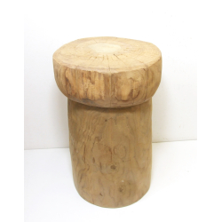 Stolik Stołek okrągły Donica pełne drewno TEAK 45cm